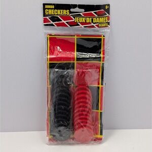 Classic Games Jumbo Checker Travel Size Board Game Portable Family Fun New